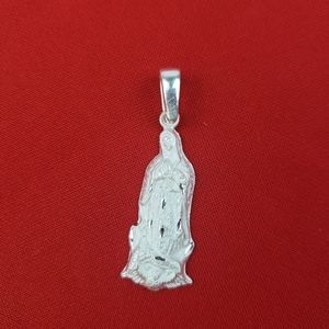 925 sterling silver‎ virgin Mary pendant/ virgen de Guadalupe de plata fina 925
